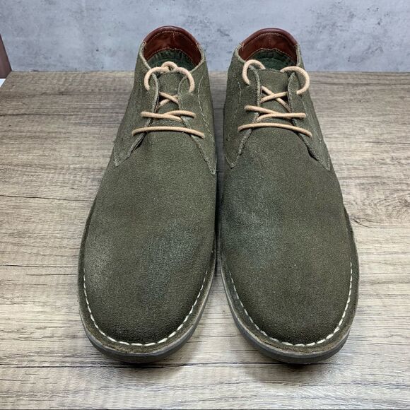 Kenneth Cole Reaction~Men\'s Desert Sun~Suede~Chukka Boots~Green~Size 13M‎ main image 5